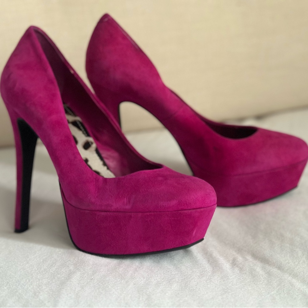 Jessica Simpson Waleo Platform Heels Bermuda Pink